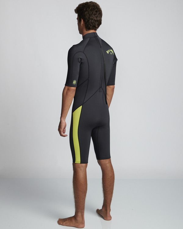 4 2/2mm Absolute FL - leichter Neoprenanzug mit Back-Zip und kurzen Ärmeln für Herren Grün S42M71BIP0 Billabong