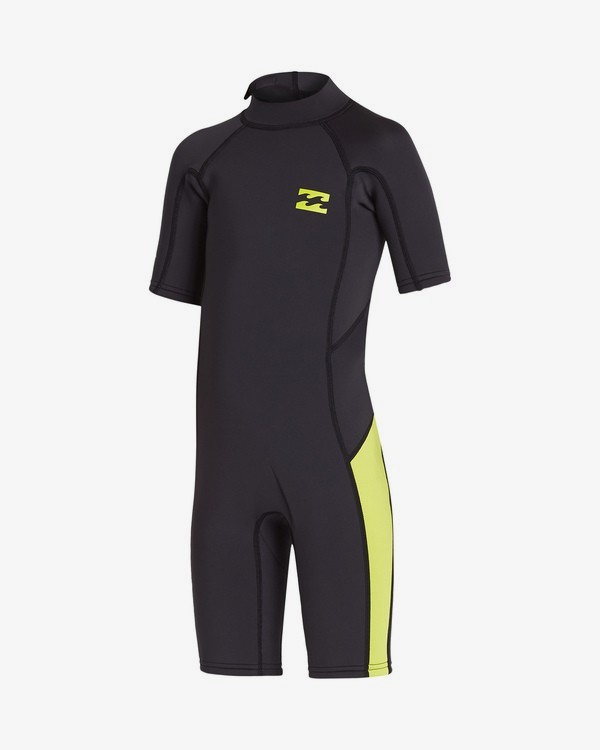 1 2/2mm Absolute FL - leichter Neoprenanzug mit Back-Zip und kurzen Ärmeln für Kleinkinder Grün S42T60BIP0 Billabong