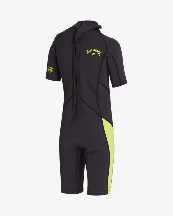 2 2/2mm Absolute FL - leichter Neoprenanzug mit Back-Zip und kurzen Ärmeln für Kleinkinder Grün S42T60BIP0 Billabong