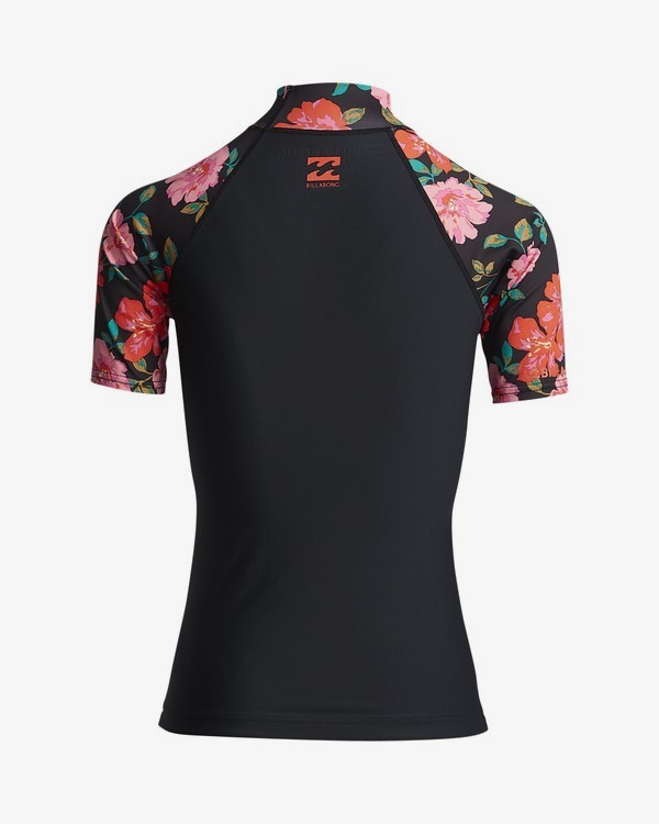 1 Flower - Kurzärmliger Rashguard für Frauen Schwarz S4GY06BIP0 Billabong