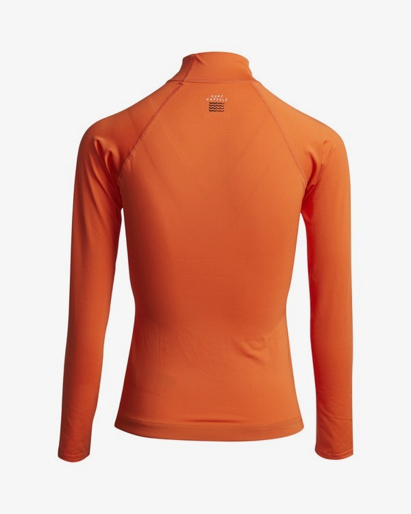 1 Surf Capsule Logo - Long Sleeve UPF 50 Rash Vest for Women Naranja S4GY10BIP0 Billabong