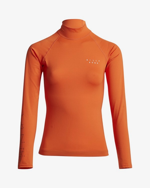 0 Surf Capsule Logo - Long Sleeve UPF 50 Rash Vest for Women Naranja S4GY10BIP0 Billabong