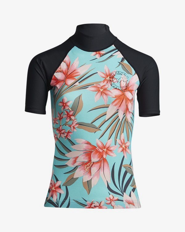 2 Surf Capsule - Short Sleeve UPF 50 Rash Vest for Women Green S4GY11BIP0 Billabong