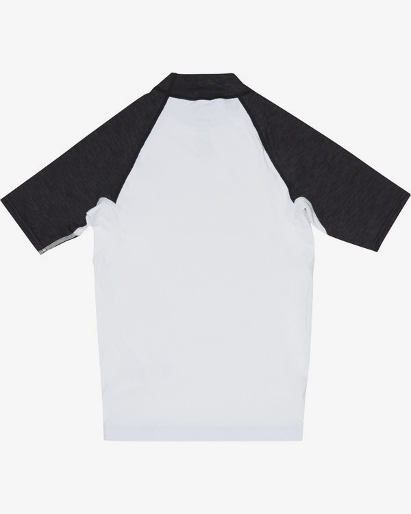1 Team Wave - Short Sleeve UPF 50 Rash Vest for Boys White S4KY11BIP0 Billabong