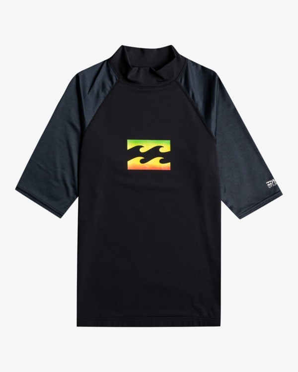 0 Team Wave - Surf Tee UPF 50 manches courtes pour Homme Noir S4MY07BIP0 Billabong