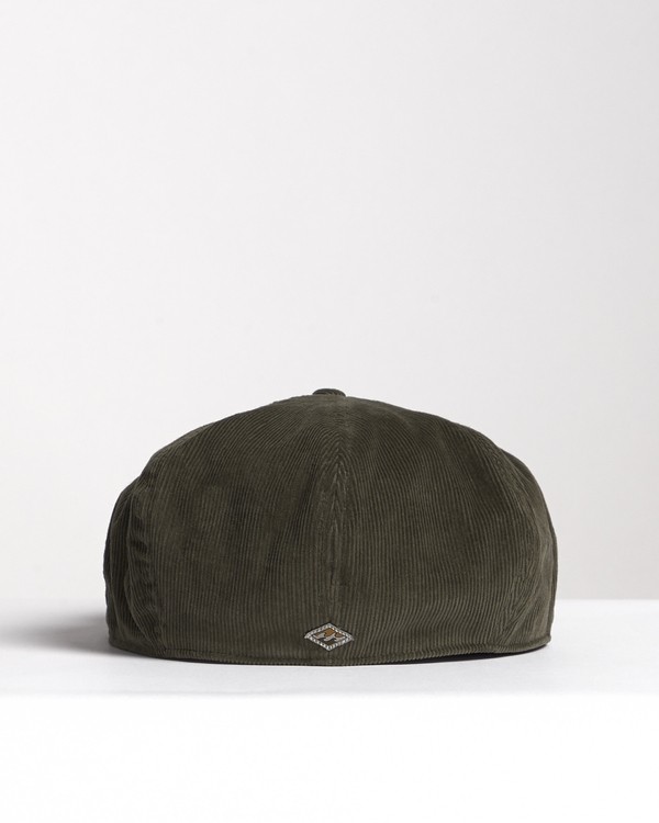 6 Cabby - Chauffeurs-Cap aus Cord f&uuml;r Herren Gr&uuml;n S5HT04BIP0 Billabong