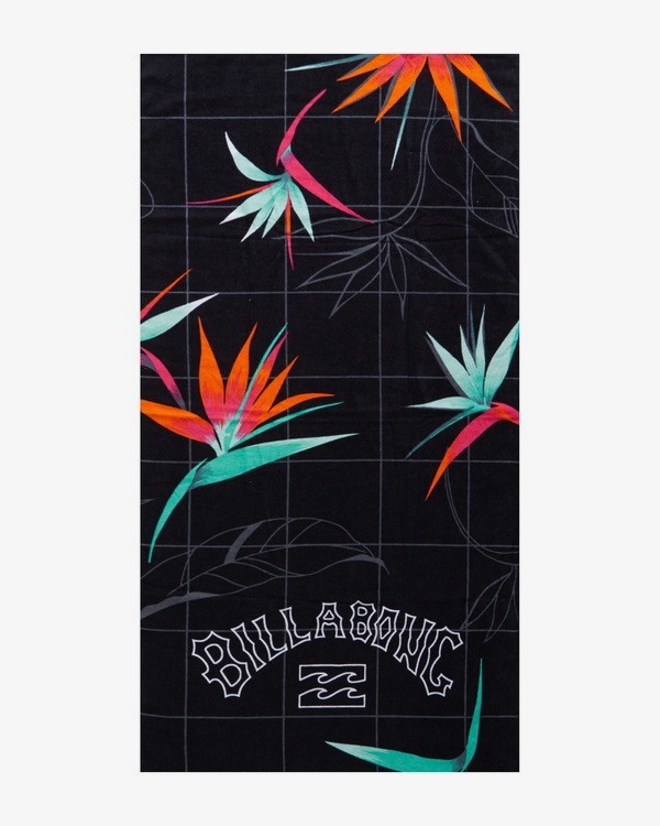 0 Waves - Printed Beach Towel for Men Black S5TO01BIP0 Billabong