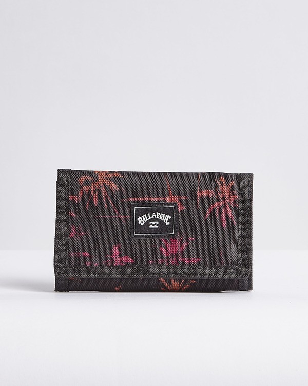 0 Atom - Printed Trifold Wallet for Men Pink S5WL02BIP0 Billabong