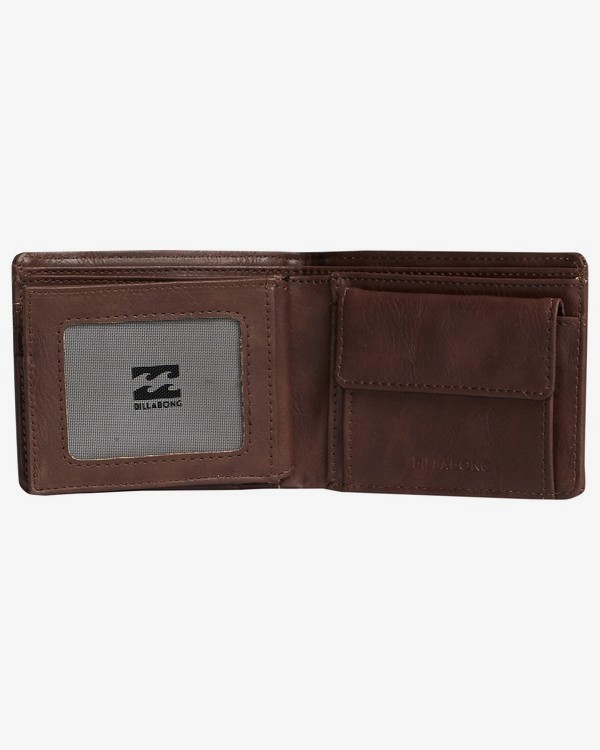 2 Walled Pu - Wallet for Men Marrom S5WM08BIP0 Billabong