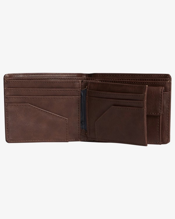 3 Walled Pu - Wallet for Men Marrom S5WM08BIP0 Billabong