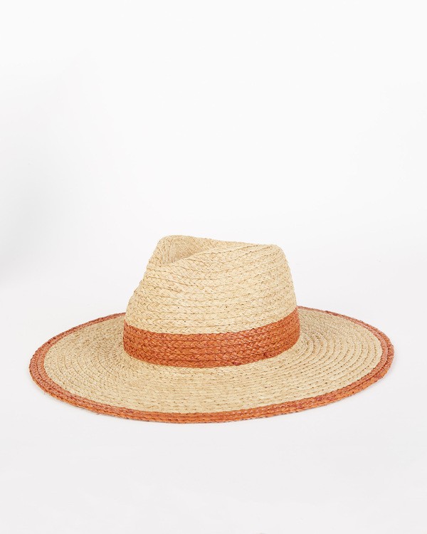 Ladies straw fedora hats online