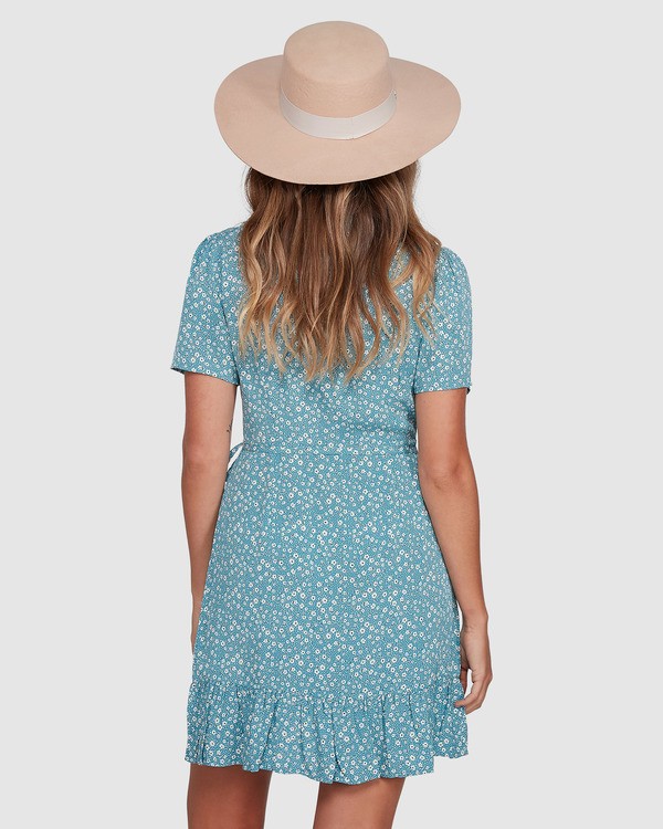 Billabong floral wrap dress best sale