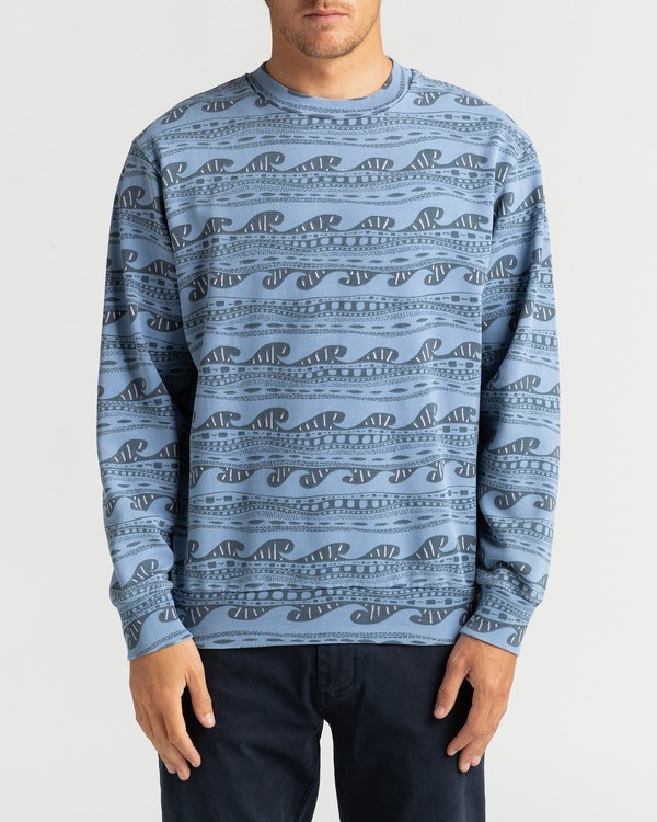 0 Wave Wash Halfrack - Sudadera para Hombre Azul U1FL08BIF0 Billabong
