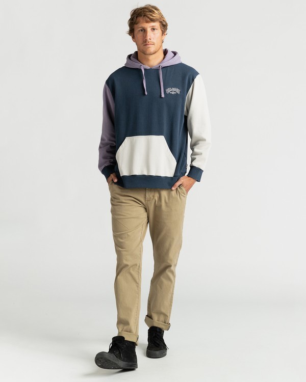 2 Wave Wash The Block - Sweat pour Homme Bleu U1FL16BIF0 Billabong