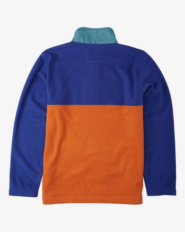 5 Adventure Division Collection Boundary Mock Lite - Mock Neck Fleece for Men Blue U1FL29BIF0 Billabong