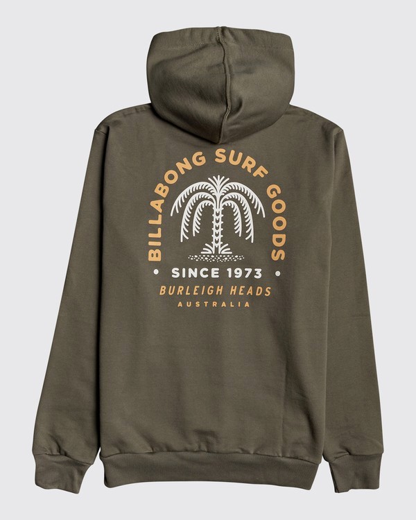 1 Palmas - Felpa con cappuccio da Uomo Brown U1HO03BIF0 Billabong