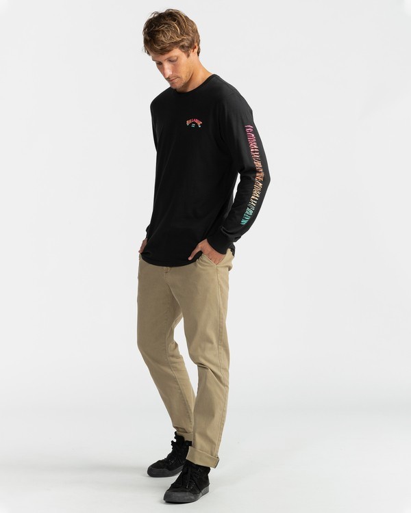 3 Dbah - Long Sleeve T-Shirt for Men Black U1LS21BIF0 Billabong