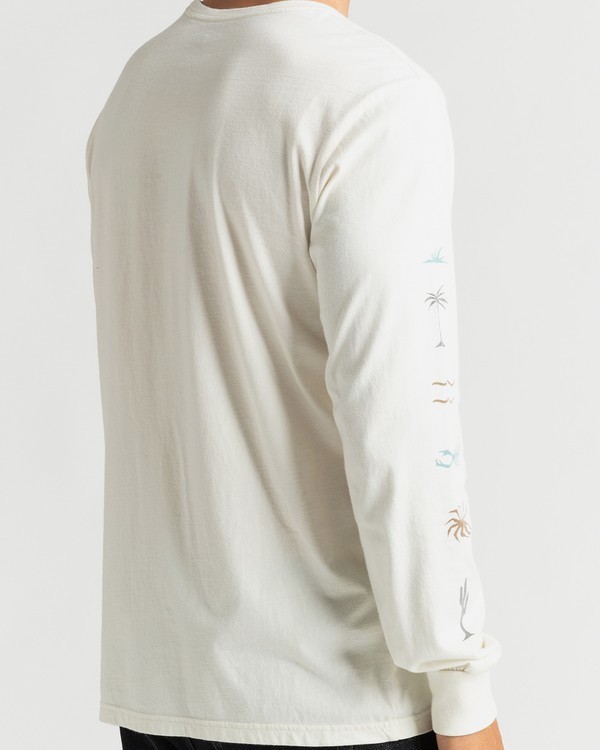 2 Hot Springs - Long Sleeve T-Shirt for Men White U1LS25BIF0 Billabong