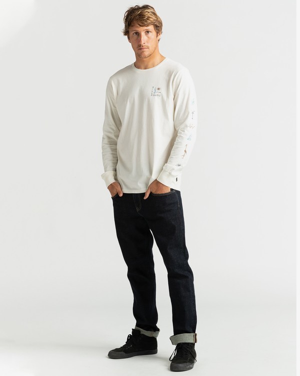 3 Hot Springs - Long Sleeve T-Shirt for Men White U1LS25BIF0 Billabong