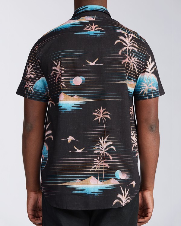4 Sundays Floral - Short Sleeve Shirt for Men Black U1SH05BIF0 Billabong