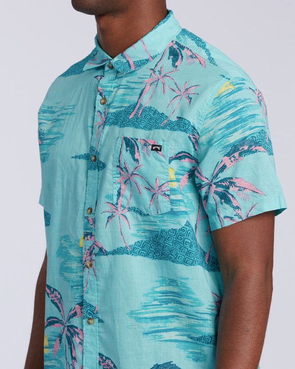 3 Sundays Floral - Camisa de manga curta para Homem Verde U1SH05BIF0 Billabong