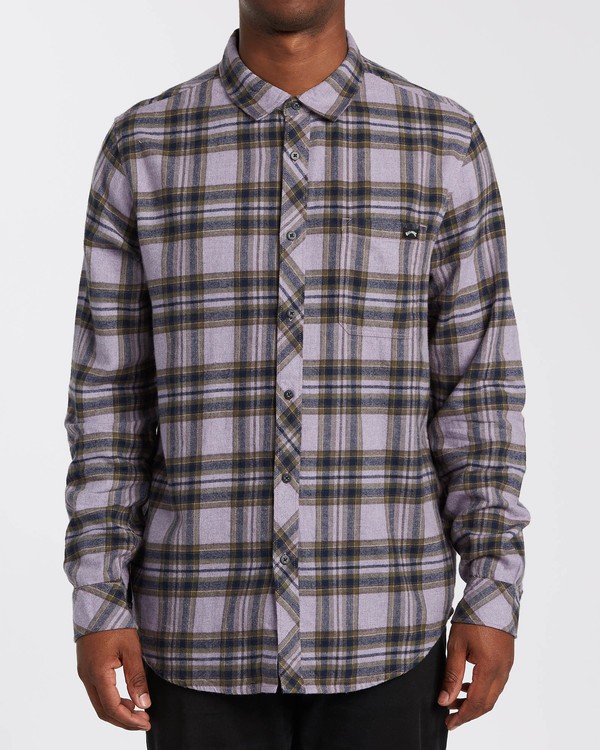 0 Coastline - Camisa de manga larga para Hombre Violeta U1SH12BIF0 Billabong