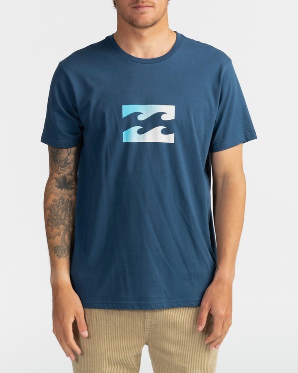 0 Team Wave - T-Shirt for Men Blue U1SS51BIF0 Billabong
