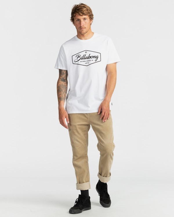 2 Trademark - Camiseta para Hombre Blanco U1SS53BIF0 Billabong