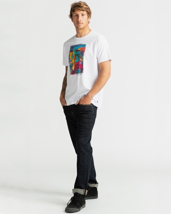 2 Cubes - Camiseta para Hombre Blanco U1SS72BIF0 Billabong