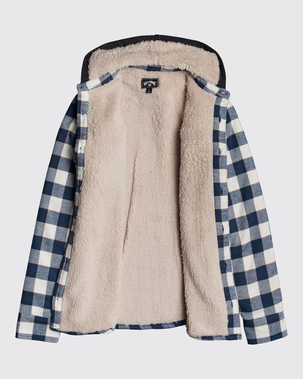 2 All Day Sherpa Boys Flannel - Overshirt for Boys Marrom U2SH05BIF0 Billabong