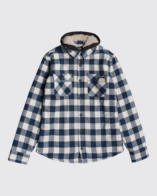 0 All Day Sherpa Boys Flannel - Overshirt for Boys Marrom U2SH05BIF0 Billabong