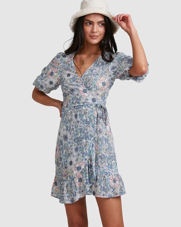 1 Dream Daze Wrap Dress  - Robe portefeuille mi-longue pour Femme  U3DR50BIMU Billabong