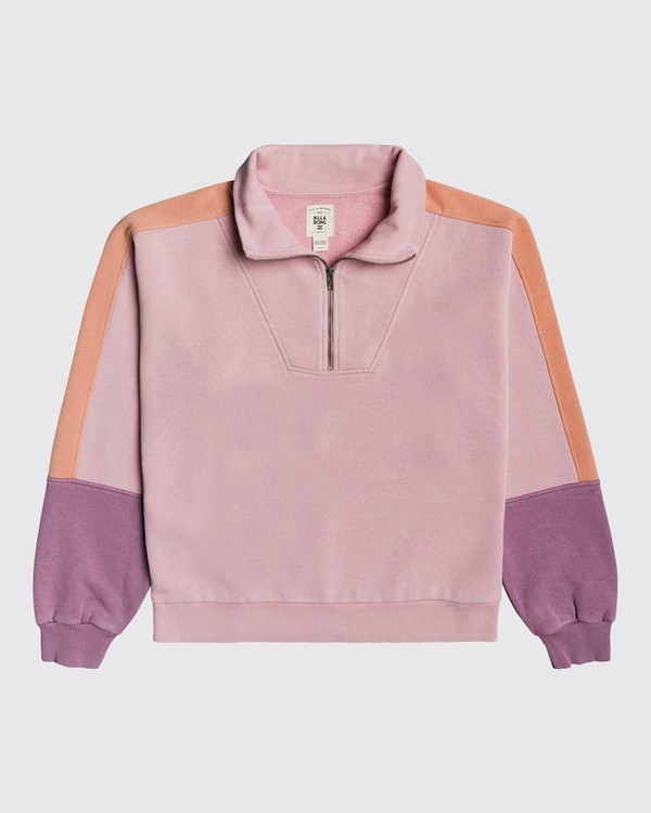 0 Zip It - Fleece mit 1/2 Zipper für Frauen Violett U3FL10BIF0 Billabong