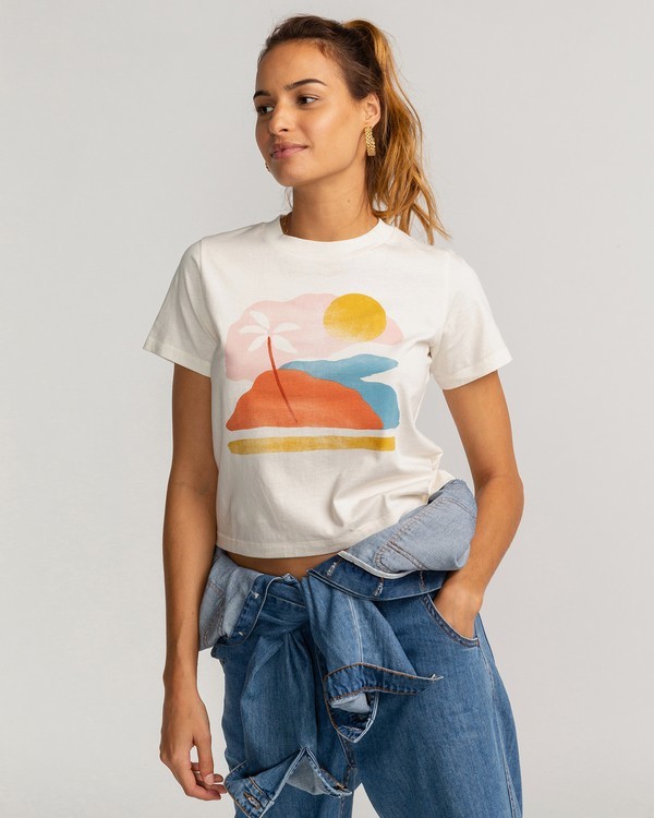 0 Paint The Sky - Camiseta para Mujer Blanco U3SS30BIF0 Billabong