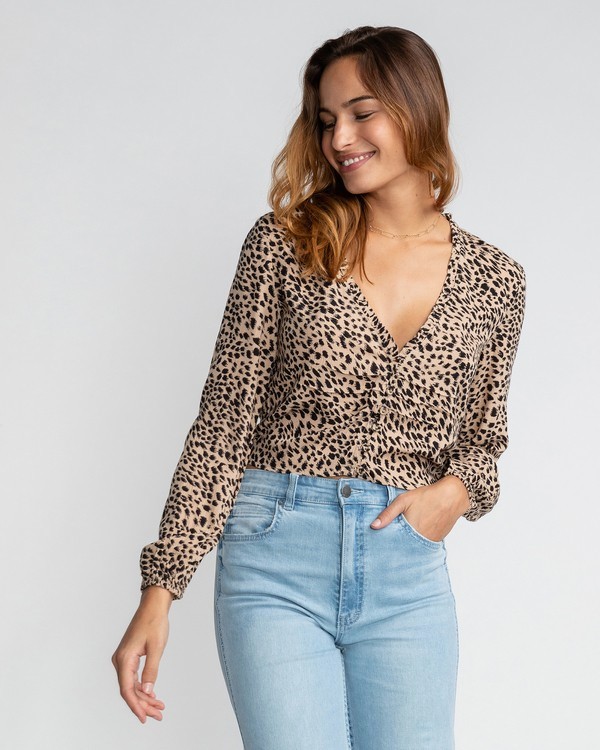0 Starry Nights  - Long Sleeve Top for Women Brown U3TP09BIF0 Billabong