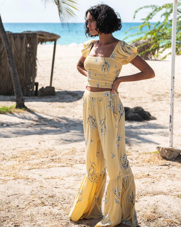 0 Another Sun Honeysuckle - Crop Top für Frauen Grau U3TP42BIMU Billabong