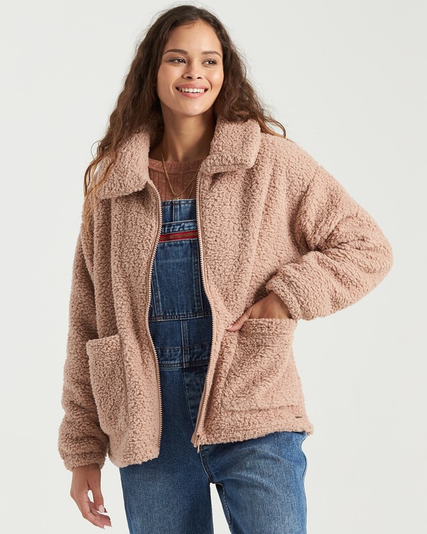 3 Scenic Route - Fleece f&uuml;r Frauen Beige U3WA15BIMU Billabong