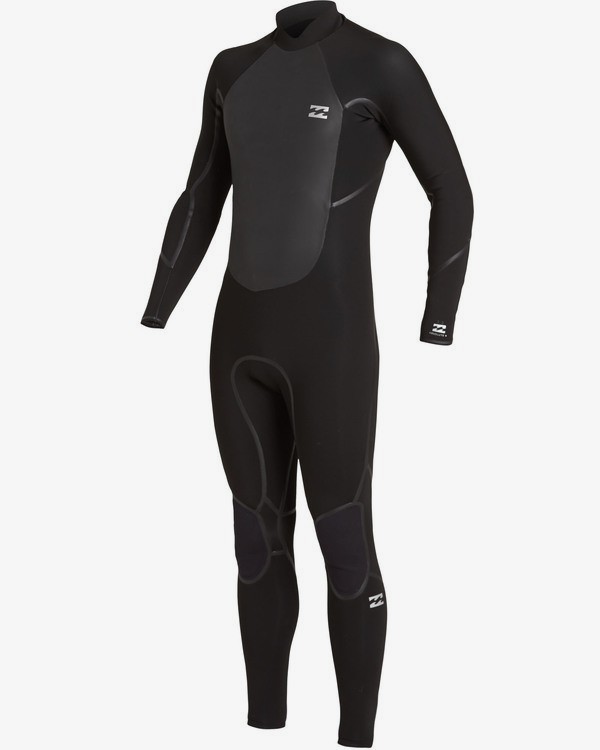 1 Absolute 4/3mm GBS - Back-Zip-Neoprenanzug für Männer Schwarz U44M58BIF0 Billabong