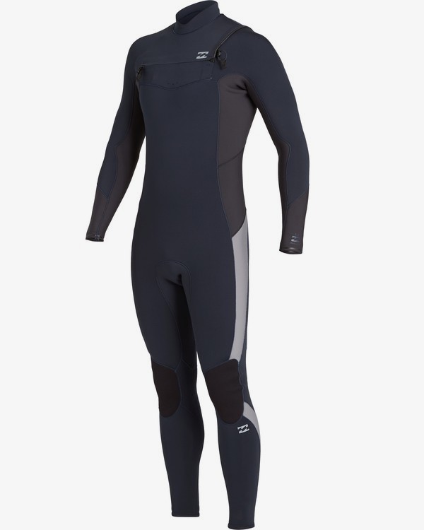 1 Absolute 4/3mm GBS - Chest-Zip Neoprenanzug für Männer Blau U44M60BIF0 Billabong