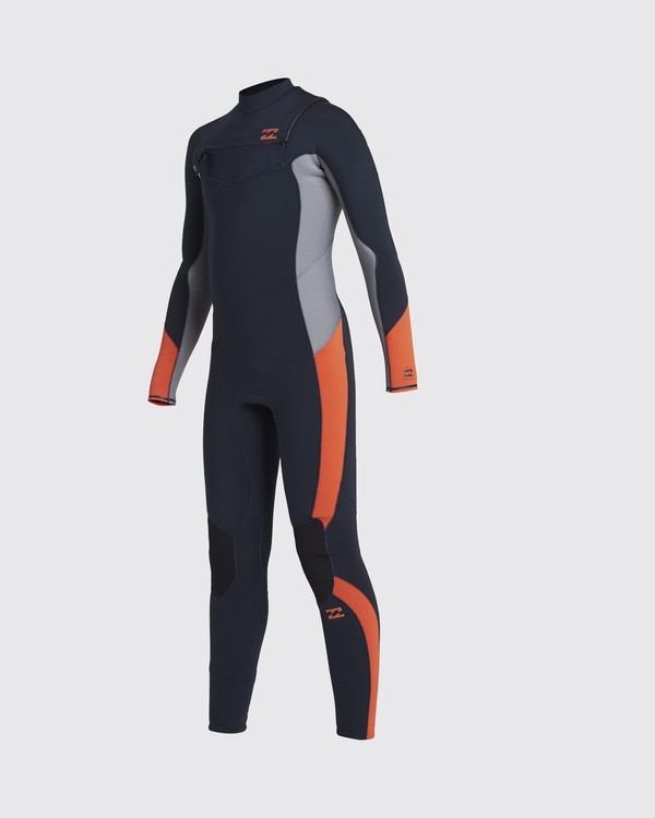 1 Absolute 5/4/3mm GBS - Traje de surf con cremallera frontal para Chicos Azul U45B13BIF0 Billabong