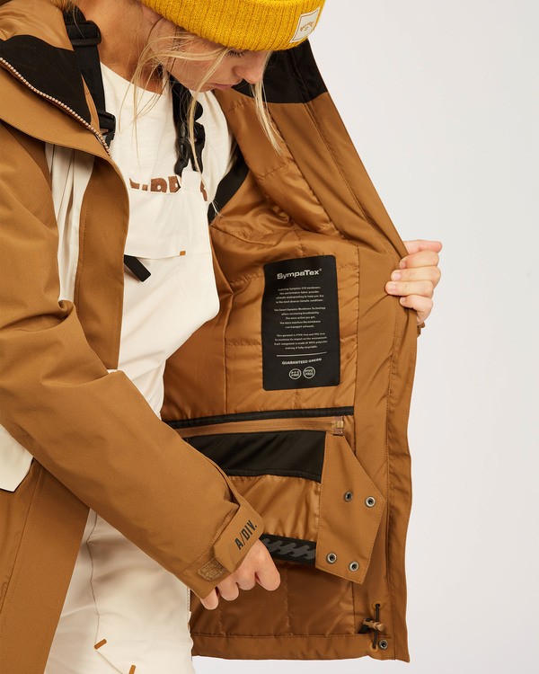 6 Adventure Division Collection Trooper Stx - Waterproof Jacket for Women Brown U6JF20BIF0 Billabong
