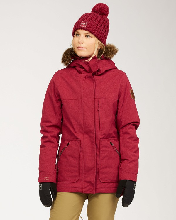 0 Into The Forest - Jacket for Women Red U6JF25BIF0 Billabong