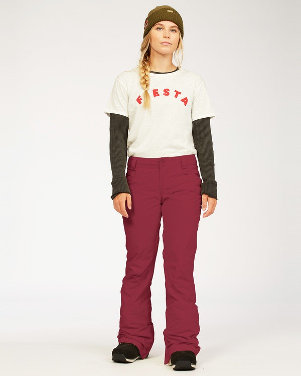 0 Terry - Pantaloni da Snowboard da Donna Red U6PF23BIF0 Billabong