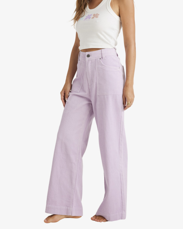 6 Since 73 Since 73 - Sea Tone - Pantalon large en velours côtelé pour Femme Multi UBJNP00191 Billabong