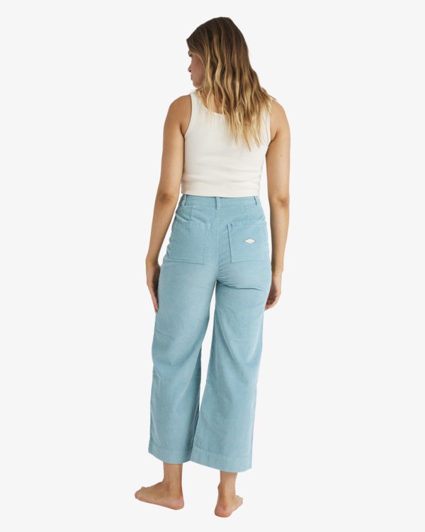 3 Sea Tone - Wide Leg Trousers for Women Blue UBJNP00191 Billabong