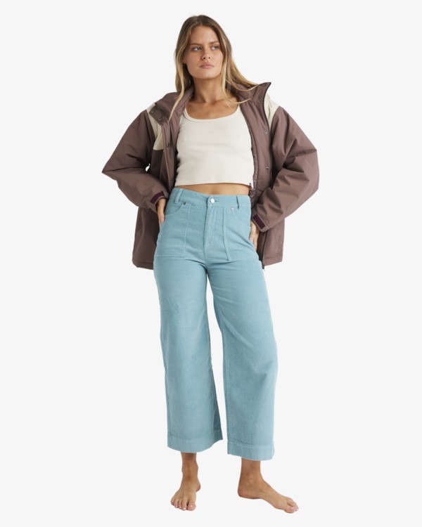 0 Sea Tone - Wide Leg Trousers for Women Blue UBJNP00191 Billabong