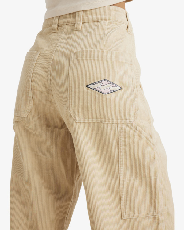 9 Since 73 Tones Collet - Pantalón tipo cargo para Mujer Beige UBJNP00210 Billabong