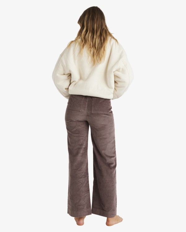 3 Palmy Cord - Wide Leg Trousers for Women Brown UBJNP00216 Billabong