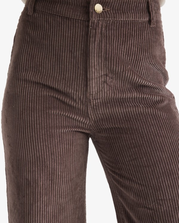 7 Palmy Cord - Wide Leg Trousers for Women Brown UBJNP00216 Billabong
