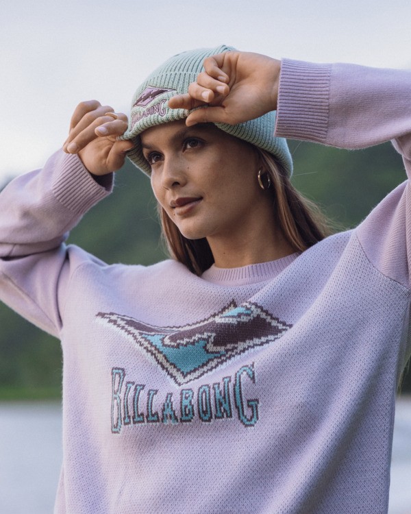 0 Since 73 The Original Vibes - Crew Neck Jumper for Women Blue UBJSW00153 Billabong